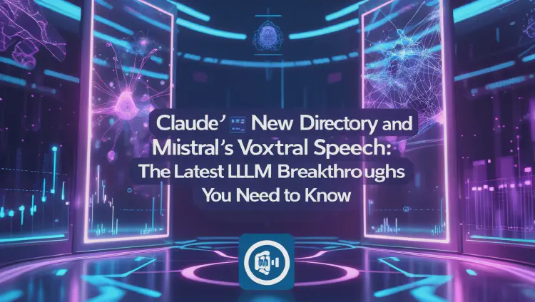 Claude’s New Directory and Mistral’s Voxtral Speech: The Latest LLM Breakthroughs You Need to Know