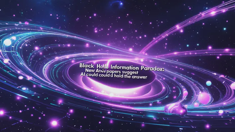Black Hole Information Paradox: New arXiv Papers Suggest AI Could Hold the Answer